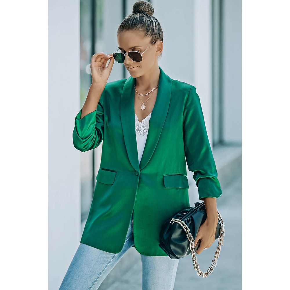 ❌SOLD❌NWT VICI One-Button Gathered Sleeve Blazer - Picture 3 of 5